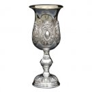 Silver Plated Kiddush Cup – Vertical Rose Gardens