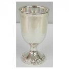 Sterling Silver Kiddush Cup with Jerusalem Base