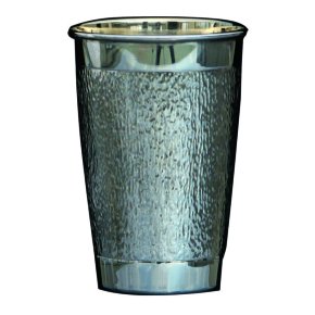 Silver Plated Kiddush Cup with Rough Exterior