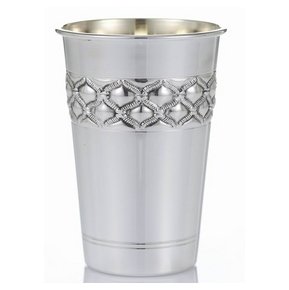 Silver Plated Kiddush Cup with Drops