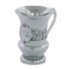 9 Centimeter Children's Kiddush Cup in Nickel with Rhinestones