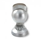 Sterling Silver Havdalah Candleholder with Orb and Drops