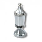 Sterling Silver Spice Box with Four Rows of Pearls