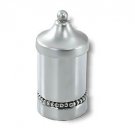 Sterling Silver Spice Box with Row of Pearls