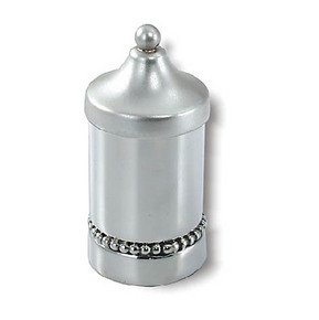 Sterling Silver Spice Box with Row of Pearls