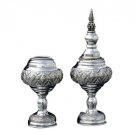 Silver Plated Havdalah Set with Rug Design