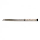 Challah Knife in Sterling Silver with Pearl Ornament Design