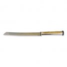 Sterling Silver Challah Knife with Jerusalem of Gold Panorama Scene