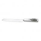 Sterling Silver Challah Knife with Braided Challah Motif