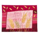 Yair Emanuel Challah Cover with Embroidery of Wheat in Raw Silk