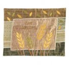 Yair Emanuel Challah Cover with Wheat Design in Raw Silk