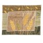 Yair Emanuel Challah Cover with Wheat Design in Raw Silk