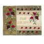 Yair Emanuel Challah Cover with Red Pomegranates in Raw Silk