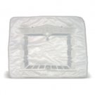 45x55 Centimeter Satin Challah Cover with the ""Trapeze Pillar Gate""