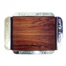 Shabbat Challah Board with Hammered Sterling Silver Border