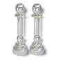 Sterling Silver Shabbat Candlesticks with Three Tiered Stand