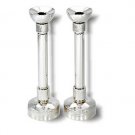 Sterling Silver Shabbat Candlesticks with Hammered Cylinders