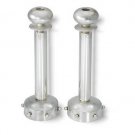 Sterling Silver Shabbat Candlesticks with Ball Decoration