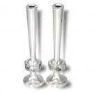 Sterling Silver Shabbat Candlesticks in Creation Theme