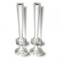 Sterling Silver Shabbat Candlesticks in Creation Theme