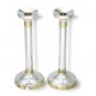 Sterling Silver Shabbat Candlesticks in Jerusalem Column Design