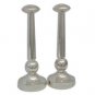 Sterling Silver Shabbat Candlesticks with Rounded Base