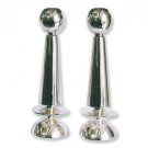Sterling Silver Shabbat Candlesticks in Golan Style