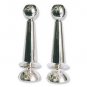 Sterling Silver Shabbat Candlesticks in Golan Style
