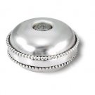 Sterling Silver Travel Size Candlesticks with Pearl Border