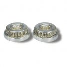 Sterling Silver Shabbat Travel Candlesticks with Triple Pearl Design
