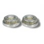 Sterling Silver Shabbat Travel Candlesticks with Triple Pearl Design