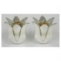Sterling Silver Shabbat Candlesticks with Tulip Shape
