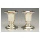 Sterling Silver Shabbat Candlesticks with Traditional Design