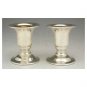 Sterling Silver Shabbat Candlesticks with Traditional Design
