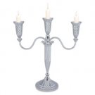 32 cm Nickel 3 Branch Candle Holder