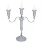 32 cm Nickel 3 Branch Candle Holder
