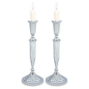 32 cm Nickel Candlesticks
