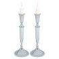 32 cm Nickel Candlesticks