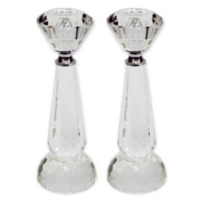 Straight Crystal Candlesticks