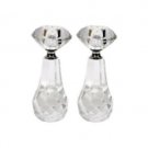 Wide Crystal Candlesticks