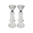 Tall Crystal Candlesticks