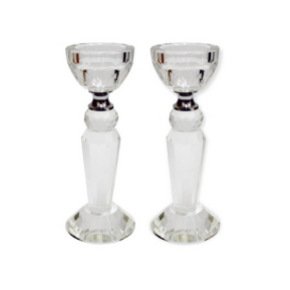 Slender Ball Crystal Candlesticks
