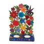 Yair Emanuel Painted Lazer Cut Metal Candlestick Stand