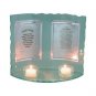 Candle Display of Hebrew Jewish Home Blessing