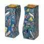 Yair Emanuel Fitted Shabbat Candlesticks with Flowers