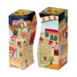 Yair Emanuel Fitted Shabbat Candlesticks with Holy City Depictions
