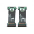 10 Centimeter Crystal Candlesticks with Woman Lighting Shabbat Candles