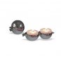 Pomegranate Shabbat Candlesticks with Red Stones