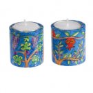 Yair Emanuel Round Seven Species Shabbat Candlesticks