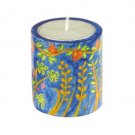 Yair Emanuel Memorial Candleholder with Oriental Design